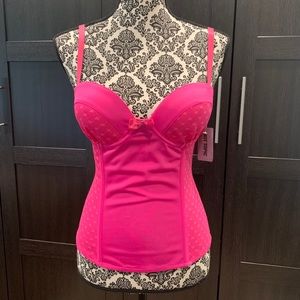 Bright pink bustier ~ new with tags